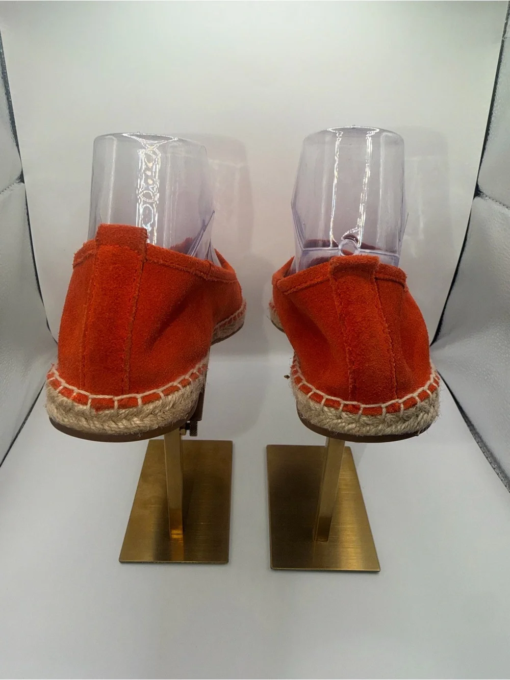 Michael Kors Orange Suede Espadrille Loafers